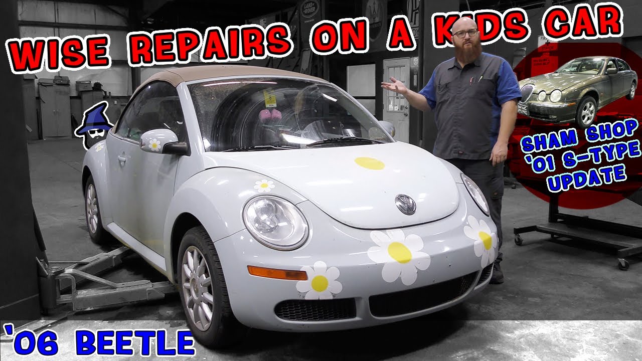 Отличная детская машинка, VW Beetle 2006 года! CAR WIZARD выполняет необходимый ремонт, чтобы она...