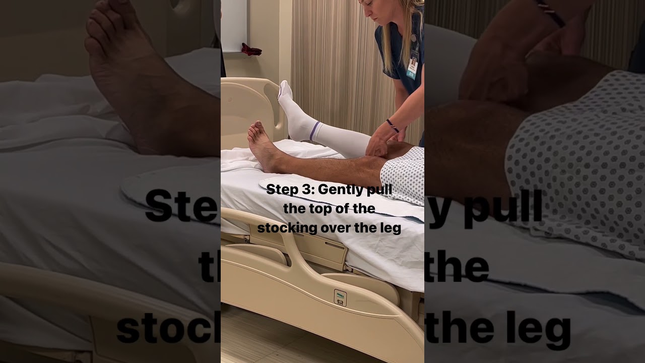 The fastest way to put on TED hose (a.k.a anti-embolism or compression stockings!)