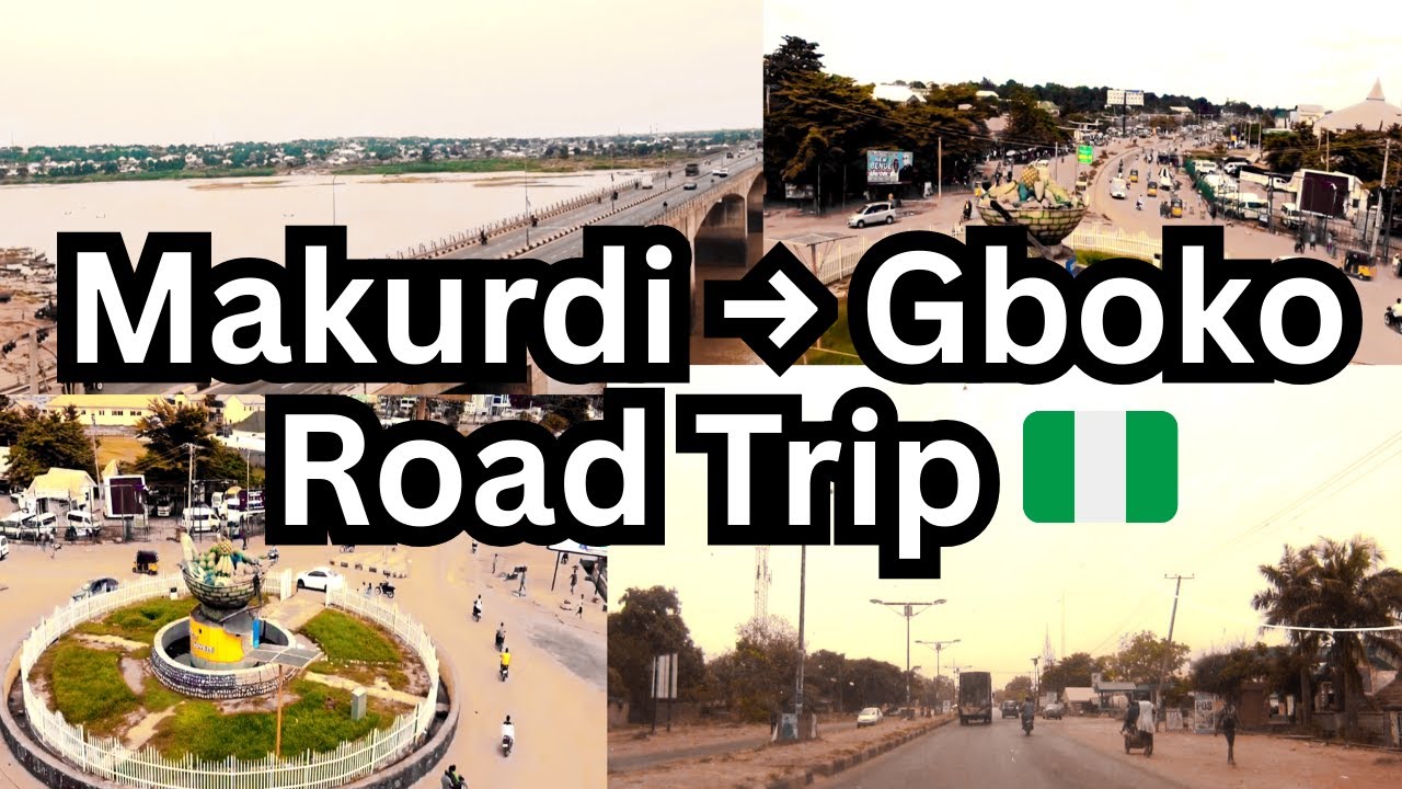 River Benue Drone View 🌊 | Makurdi&ndash;Gboko Road Trip via Wurukum Roundabout to Yelewata