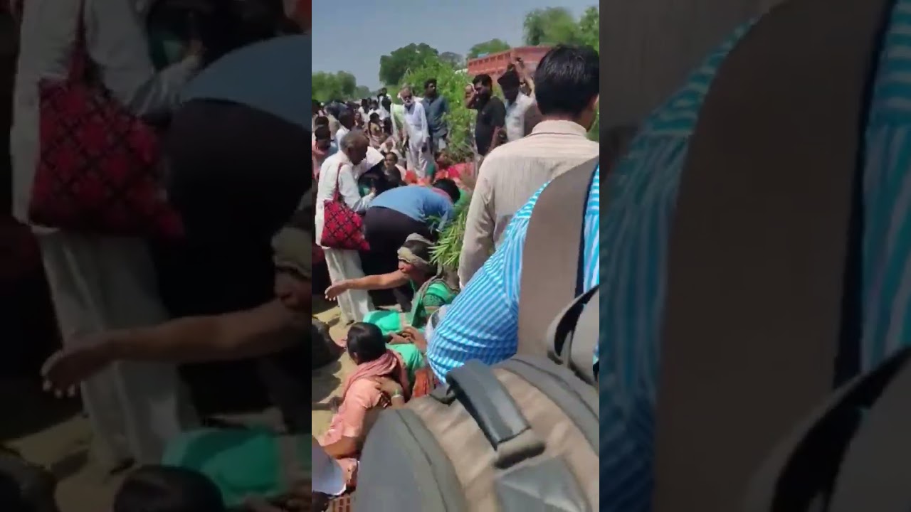 गाजीपुर के नंदगंज नौसारा में बड़ा हादसा 🚨 बस पलटी, मची अफरा-तफरी! #ghazipurekkhoj