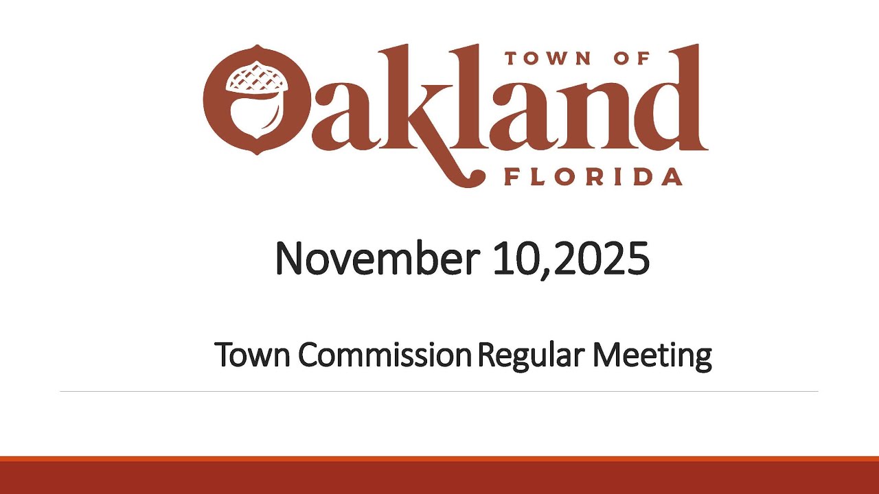 11-10-2025 Town Commission Regular Meeting