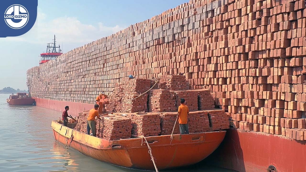 How MILLIONS Of Red Clay Bricks Are Made In A Mega Factory
