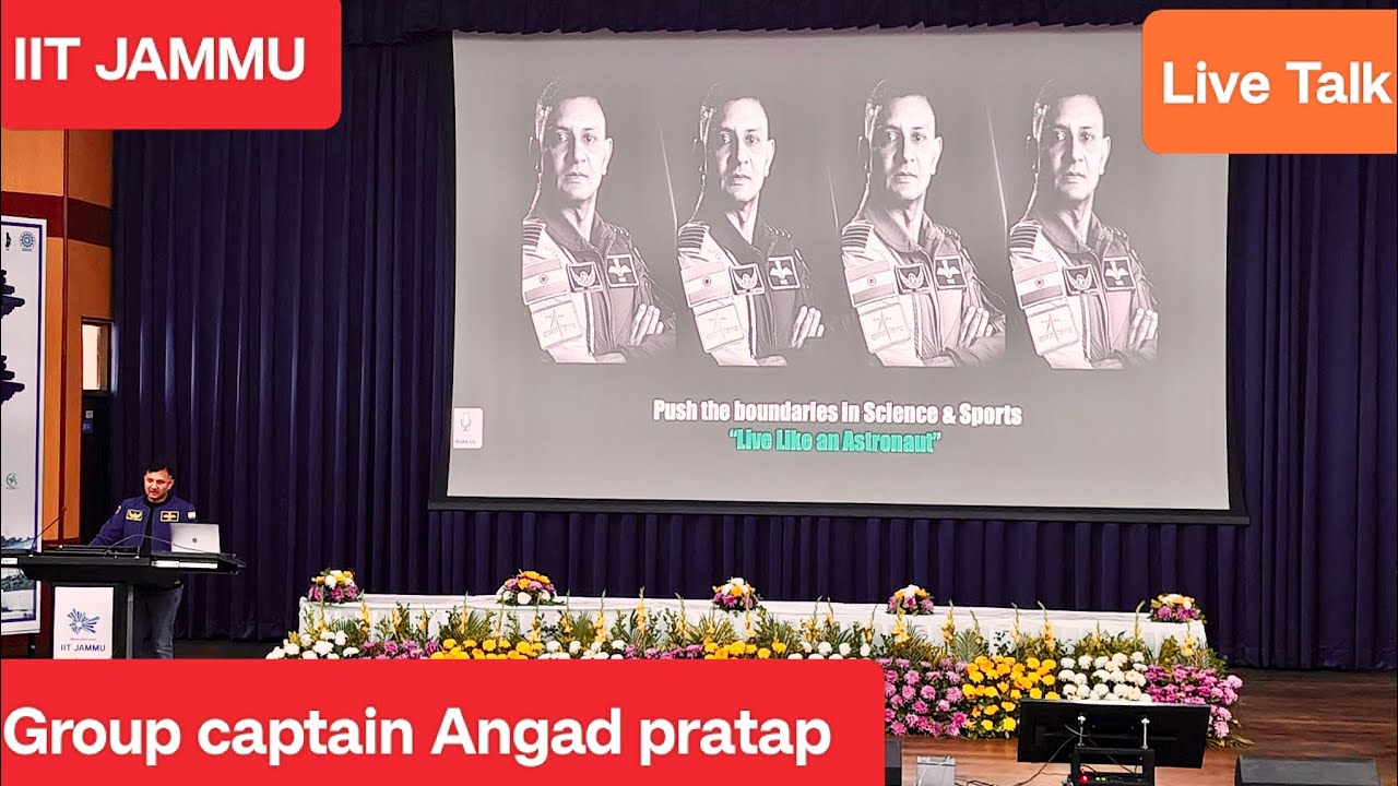 Group captain Angad pratap  Astronaut Designate india| IIT Jammu Live concert #iitjammu #iit #live 