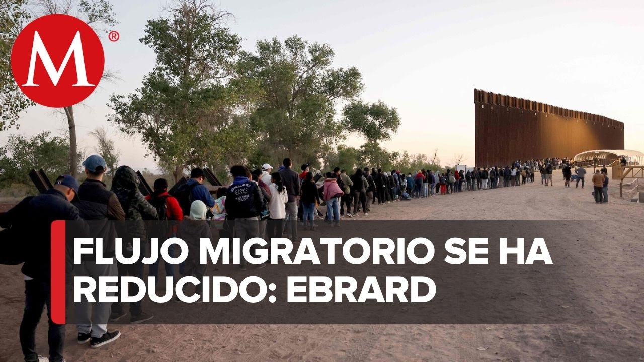 Flujo de migrantes en frontera de EU &ldquo;va bajando&rdquo; tras fin del T&iacute;tulo 42, afirma Ebrard
