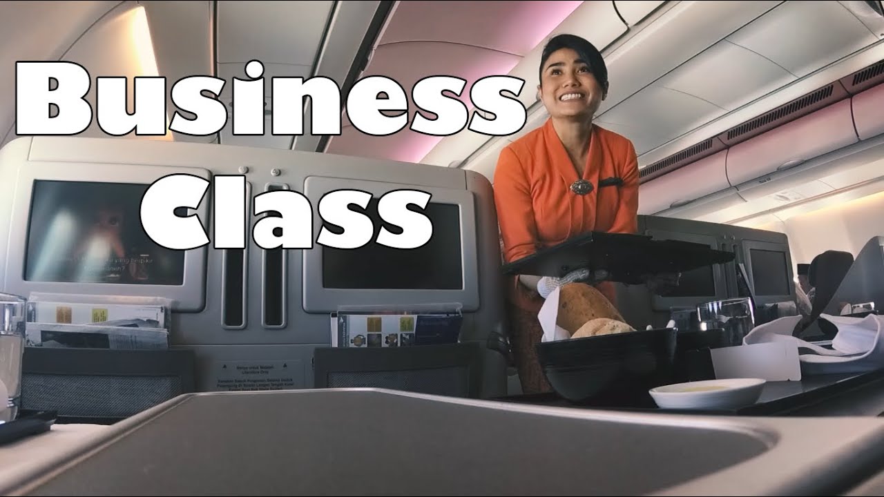 Business Class || Garuda Indonesia Airbus A330-200  Surabaya - Jakarta