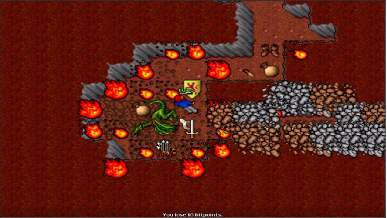 Old Tibia - Copper Shield/Dragon Corpse Quest [Rook] (Pacera 2004 7.26)