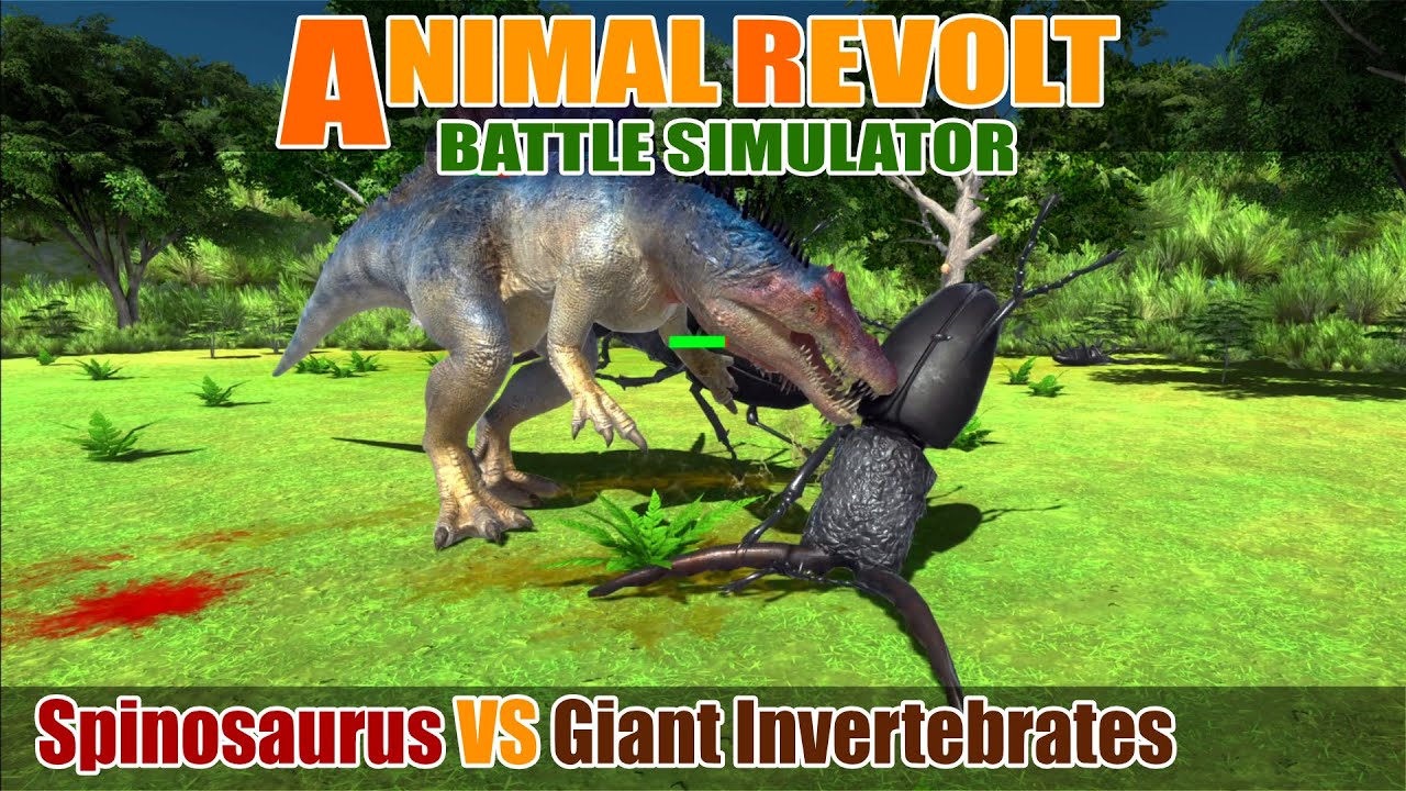 Spinosaurus vs Giant Invertebrates - Animal Revolt Battle Simulator