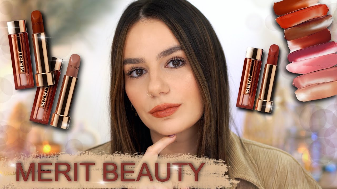 MERIT LIGHTWEIGHT LIPSTICK : Full Face MERIT BEAUTY || New Favorite Lipstick?! Cabo & Tiger