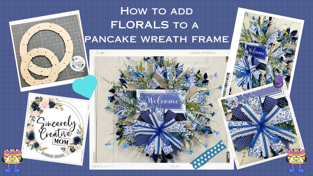 How to add florals to a Pancake Wreath (live replay)