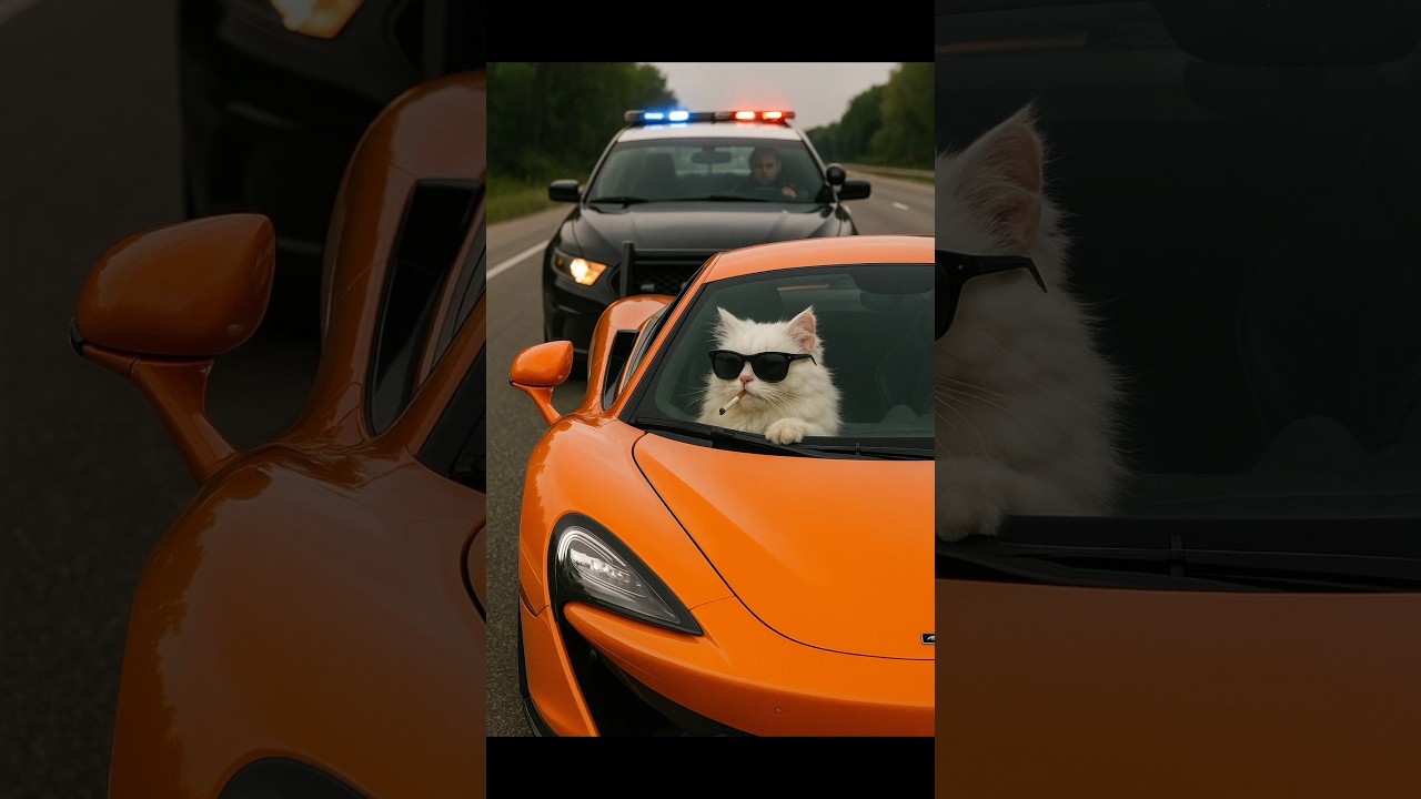 criminal cat vs police 🚓🚨 #aicats #catvideos #aishorts #viralshorts #youtubeshorts #ai