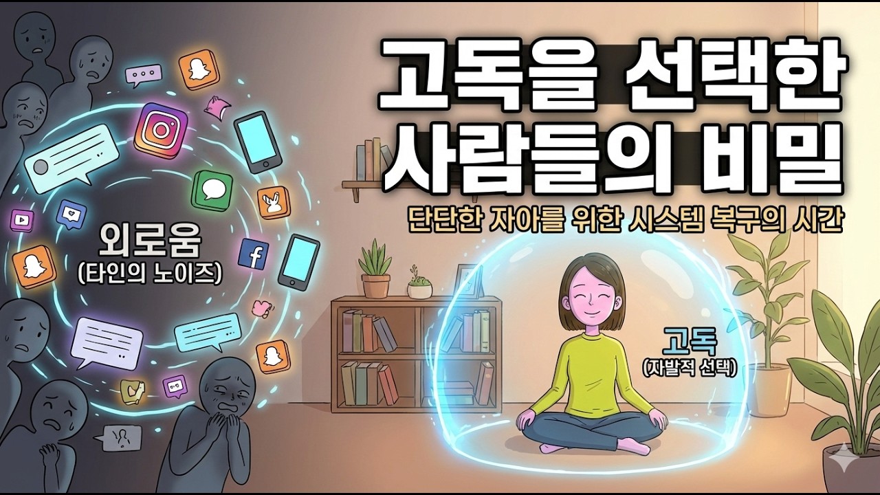 외로운 게 아닙니다. 지금 당신은 ‘시스템 복구’ 중입니다 | 고독이 단단한 자아를 만드는 이유