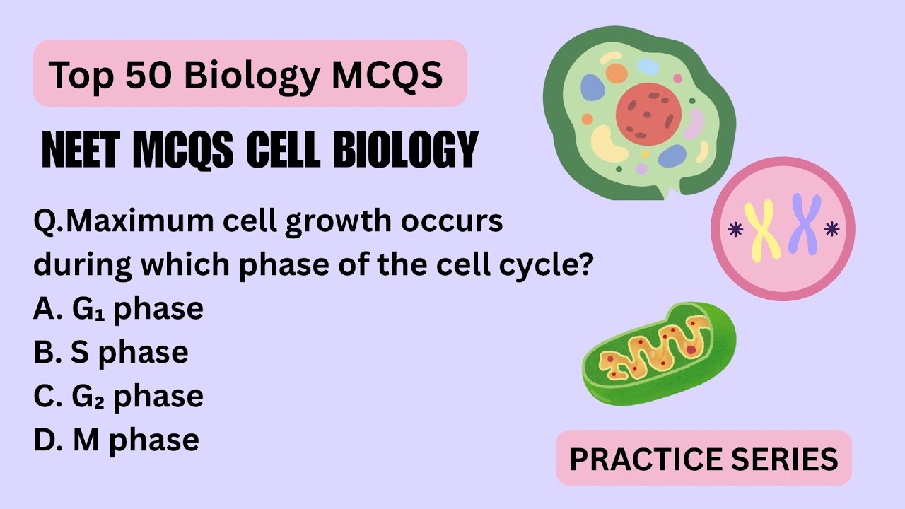 Cell Biology MCQs | 50 NEET Biology Important Questions 2026 | Complete Revision