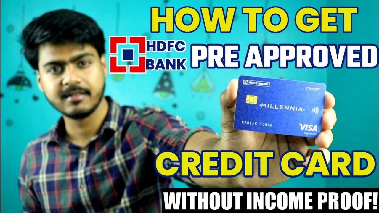 How to get hdfc bank pre approved credit card | Without income proof 🔥