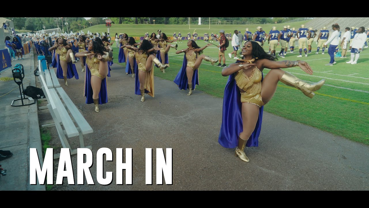 March In/Entrance - Real Real 🔥 | Alcorn State Marching Band and Golden Girls 2023 | vs Mcneese