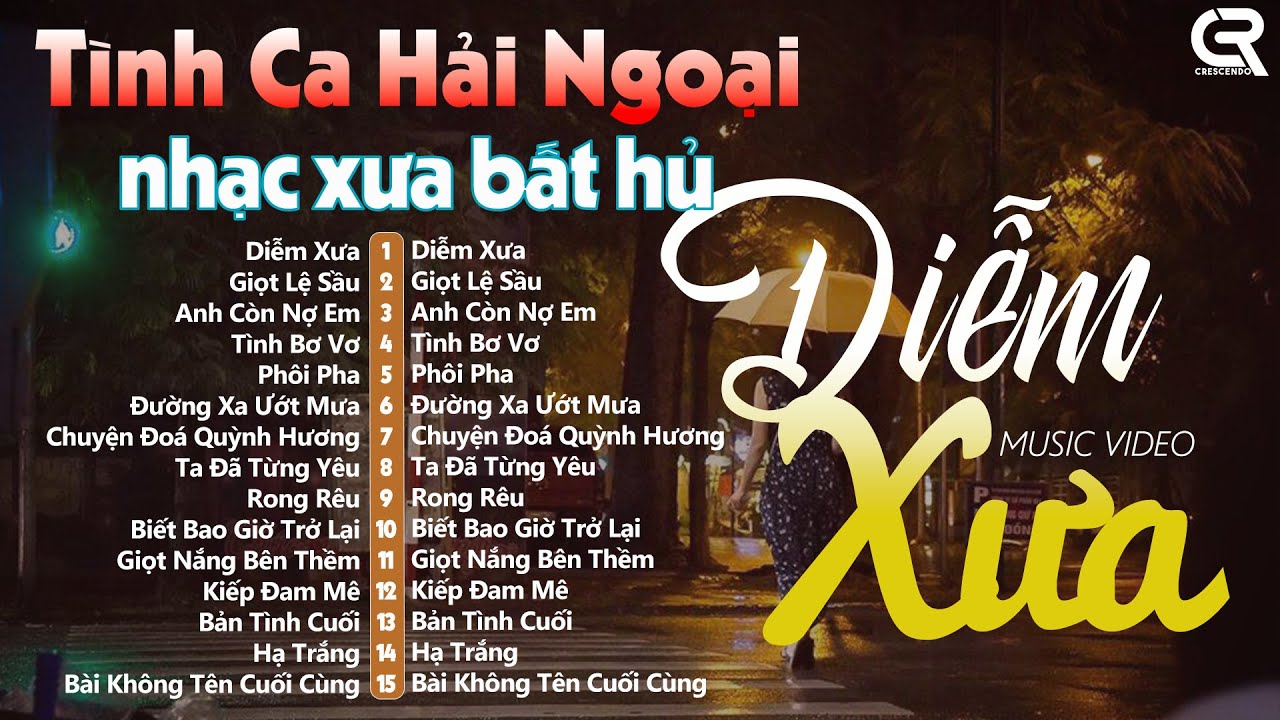 Diễm Xưa, Giọt Lệ Sầu, Anh Còn Nợ Em- Nhạc Tình Ca Phòng Trà 2025 | 15 Ca Khúc Xưa Bất Hủ