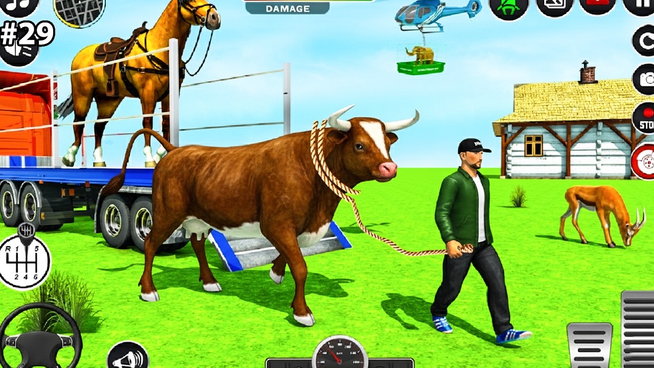 Animal Cargo Truck Driving Game 3D - Farm Animal Truck Transport Simulator - Android Gameplay