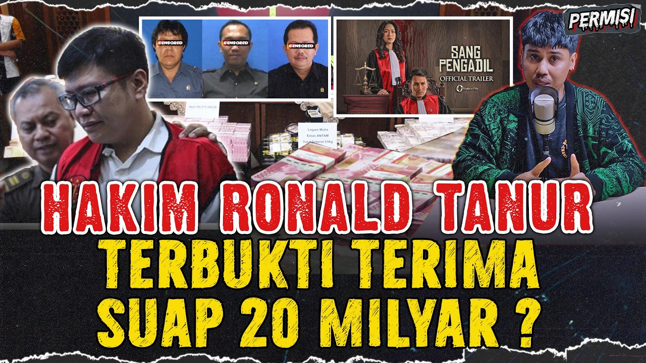 HAKIM RONALD TANUR DISUAP 20 MILYAR ? PANTESAN BISA BEBAS !!
