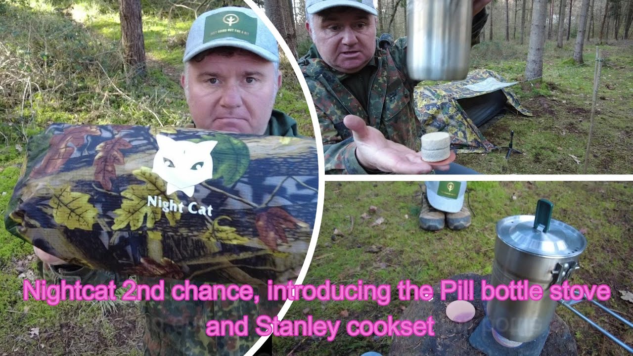 Nightcat bivvy tent 2nd chance;  introducing the Pill Bottle Stove & Stanley Cookset.