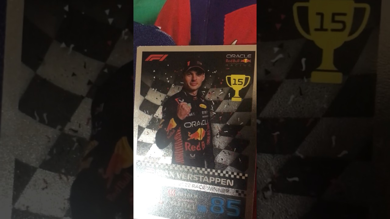 Topps Turbo Attax Max Verstappen #f1 #maxverstappen #topps #redbull #win #winner #crashmaster
