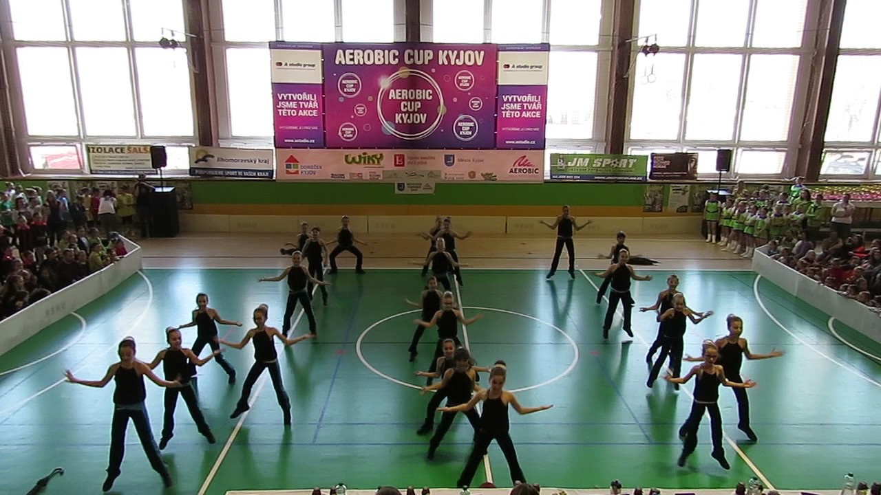 Aerobic K.I.S. Intensive Hodonín - Zpívání v dešti - Aerobic Cup Kyjov 2017