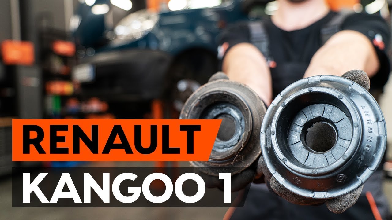 Cómo cambiar copelas del amortiguador delantero en RENAULT KANGOO 1 (KC) [INSTRUCCIÓN AUTODOC]