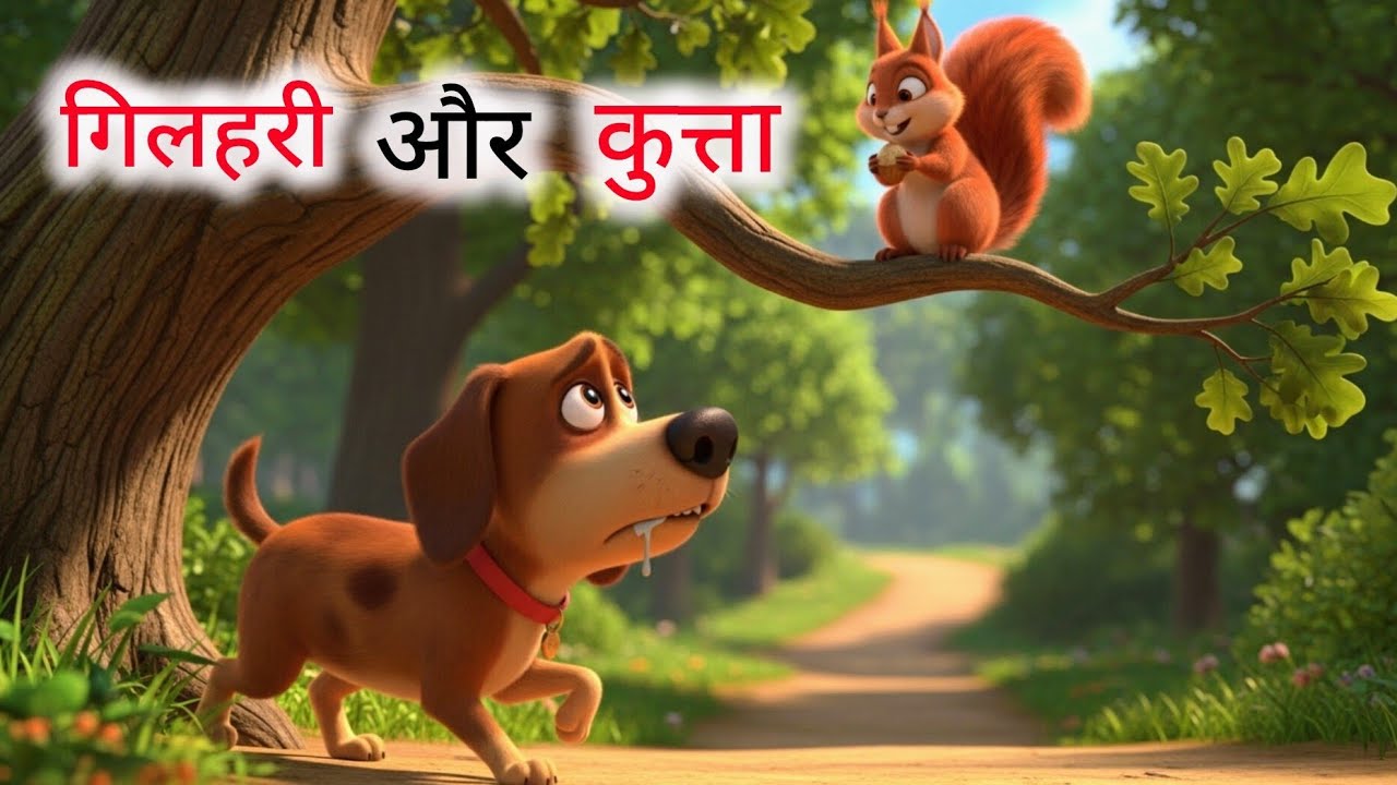 गिलहरी और कुत्ता | گلہری اور کتا | Moral Story For Kids