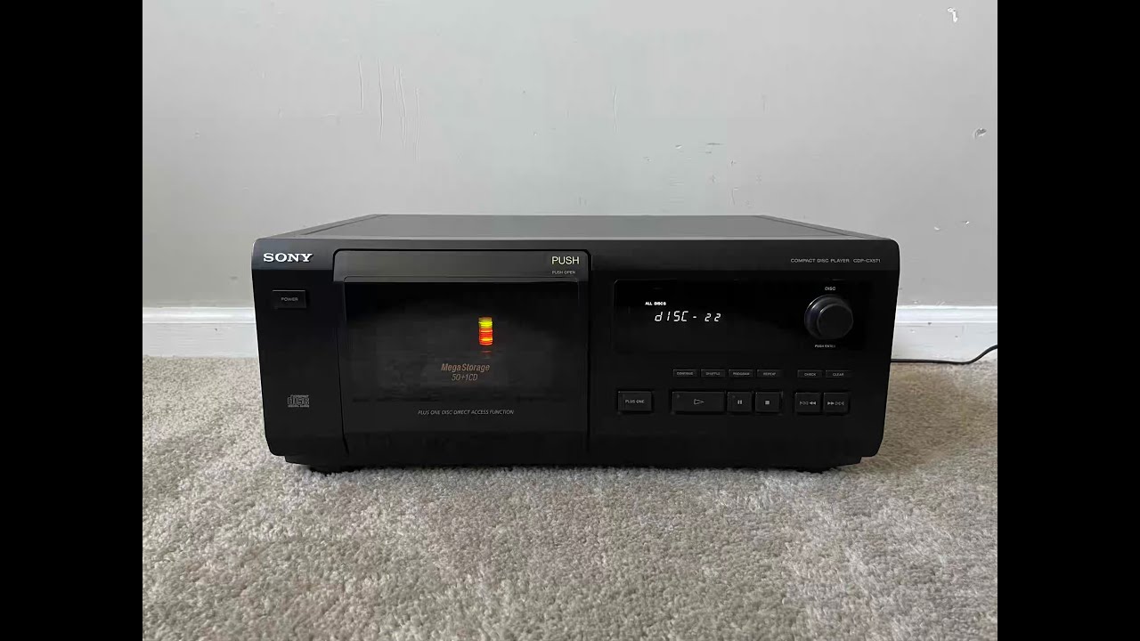 Sony CDP-CX571 Mega Storage 50 + 1 Compact Disc CD Player Changer