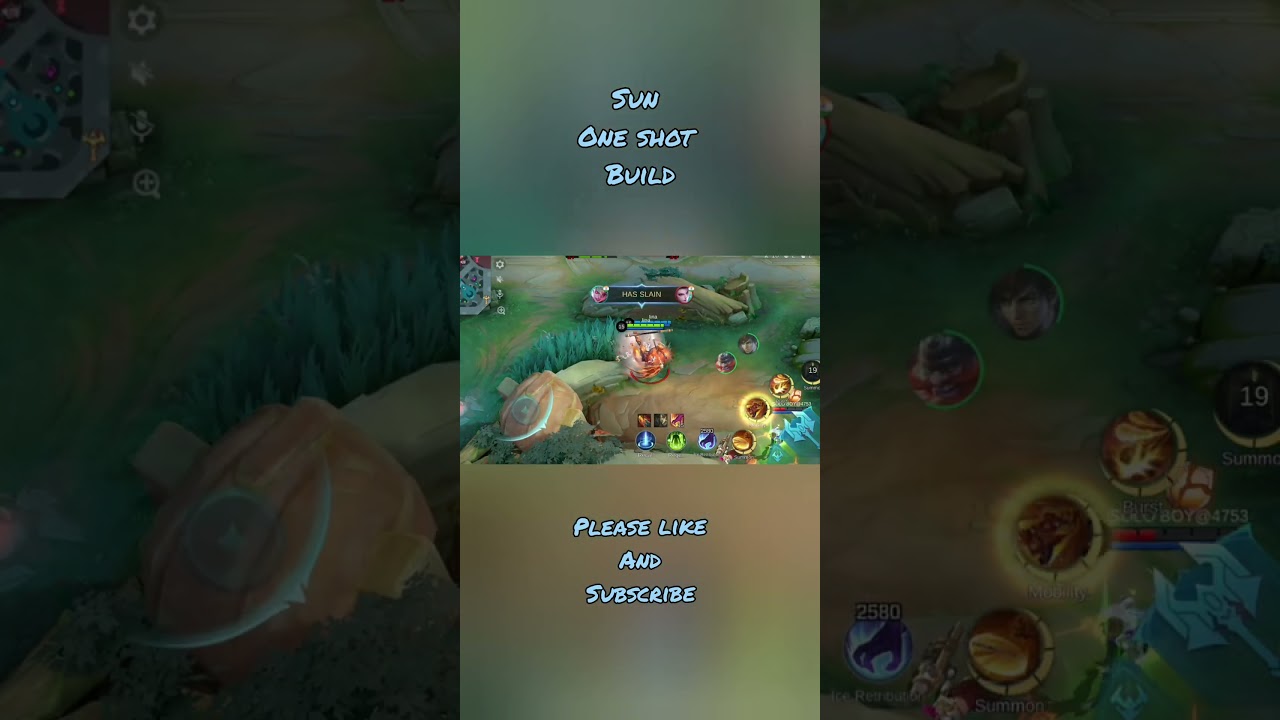 hyper SUN one shot damage build #mobilelegends #mlbb #montage