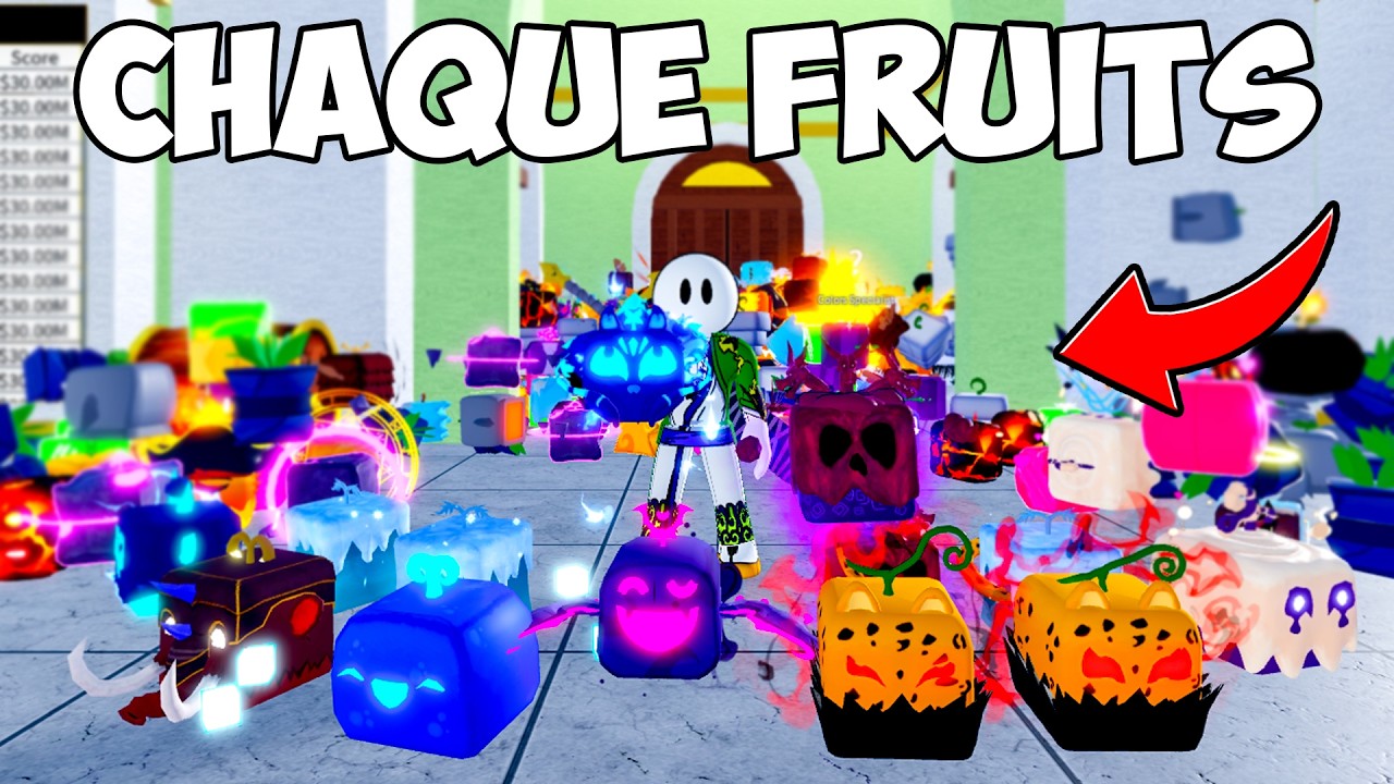 J'ai RANDOM tout les FRUITS de Blox Fruits !