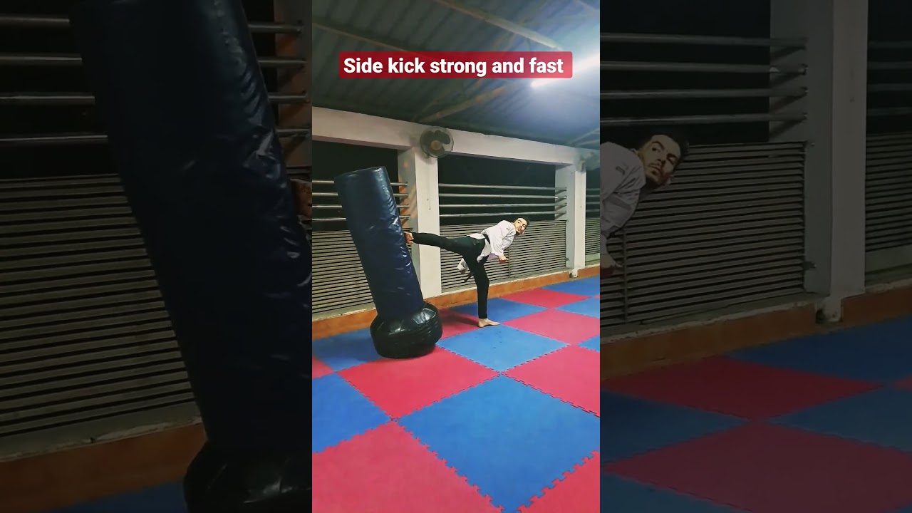 Side kick skipping technique 👌 #shorts #taekowndo #learning #sidekick #gym #fitness