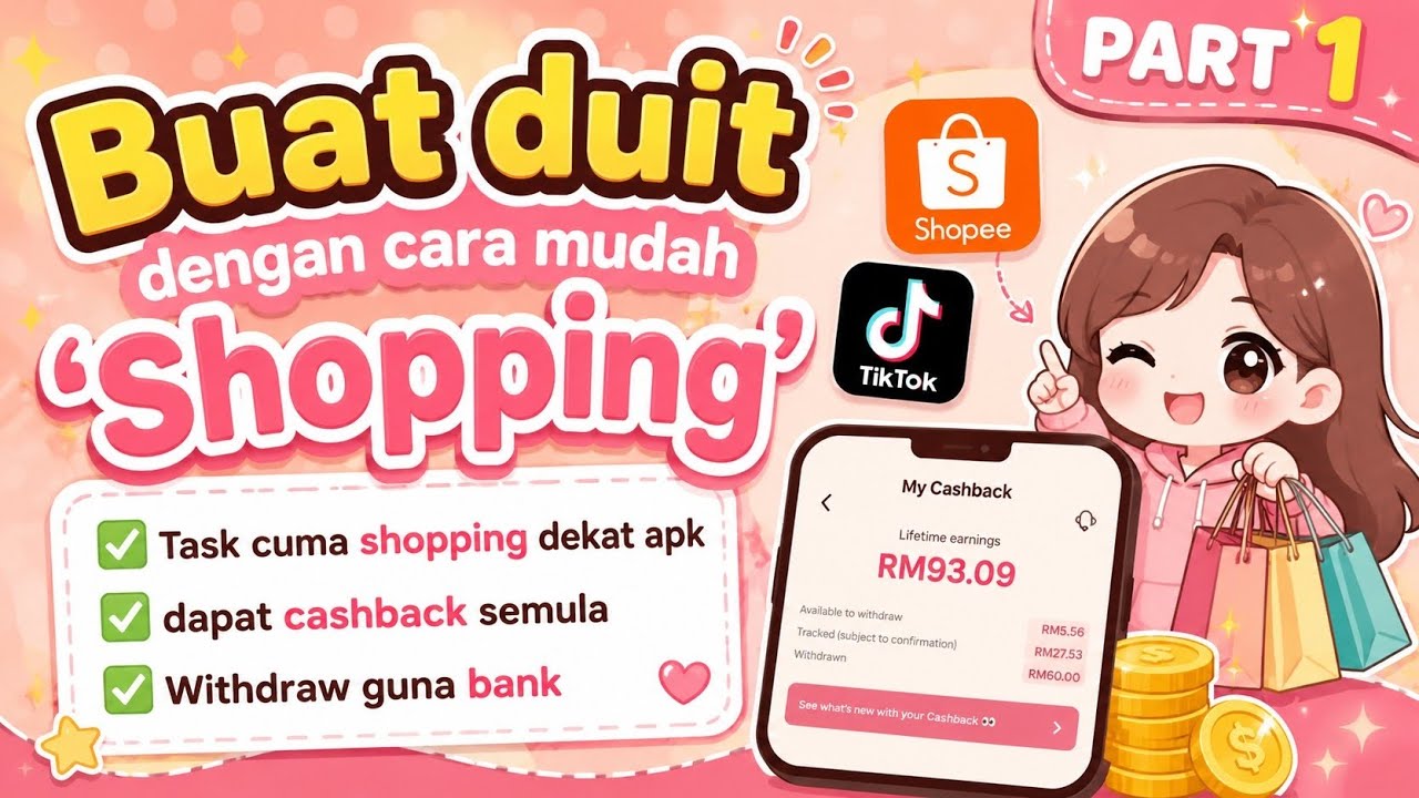 SHOPPING tapi dapat duit balik?! Cara buat side income untuk student. Cara buat duit 2026.
