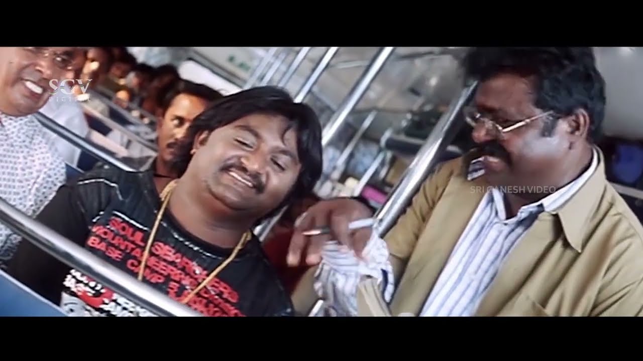 Bus ತುಂಬಾ ಕಳ್ಳರಿದ್ದಾರೆ ಎಚ್ಚರಿಕ್ಕೆ | Goldenstar Ganesh, Komal, Kannada Comedy Scenes, Koma, Avinash