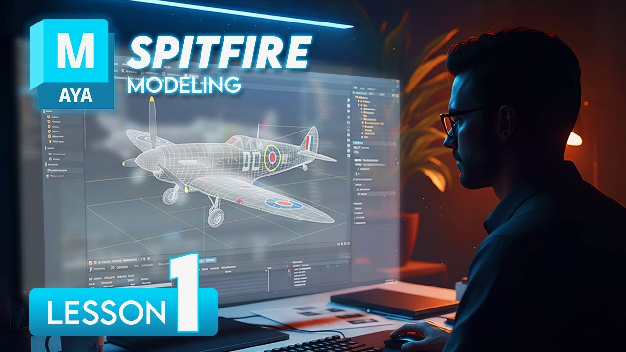 How to Start Spitfire Aircraft Modeling in Maya | Lesson 1: Proper Project Setup