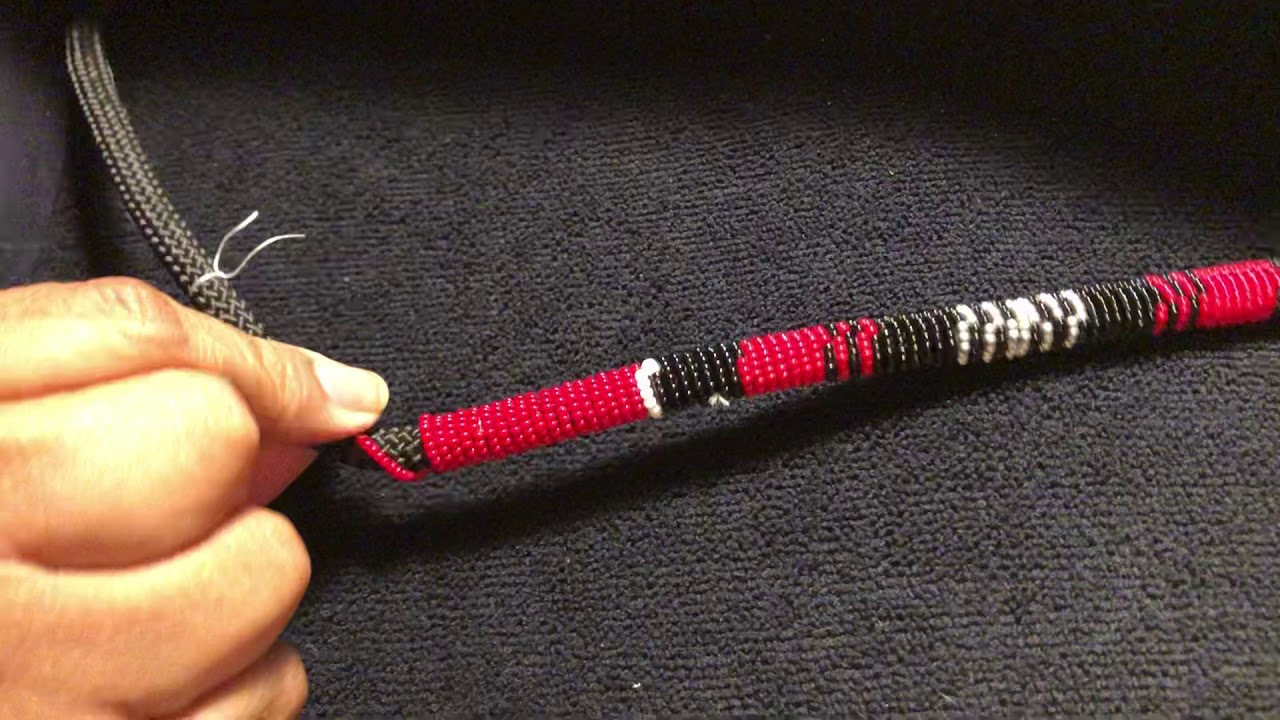 Bead wrapping on a rope: tension!