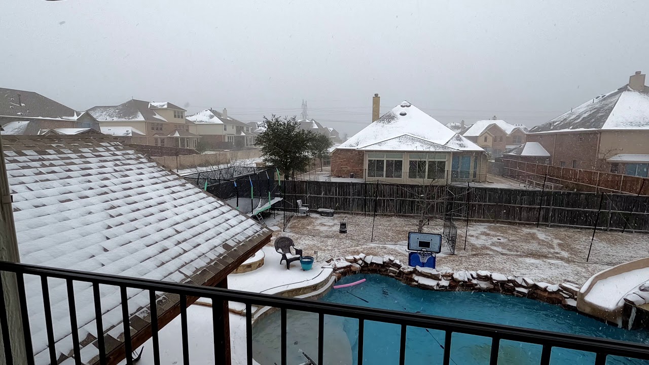 4k Time Lapse of Dallas Texas Winter Storm Feb 2021  - Power Outage