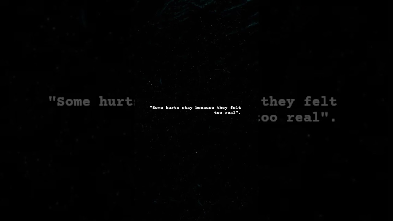 some hurts stay because they felt too real “Some love stories are felt… notspoken💔”