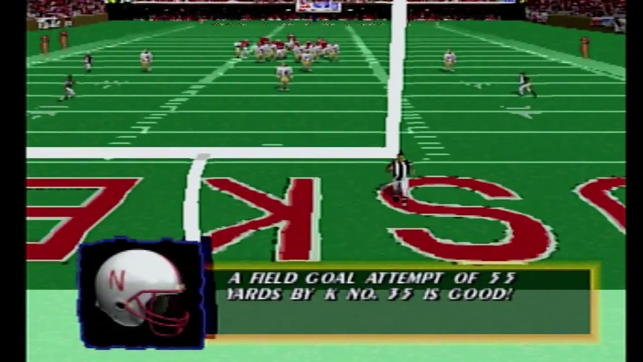 NCAA Football '98 (режим симуляции сезона — UCF Knights против Nebraska Cornhuskers)