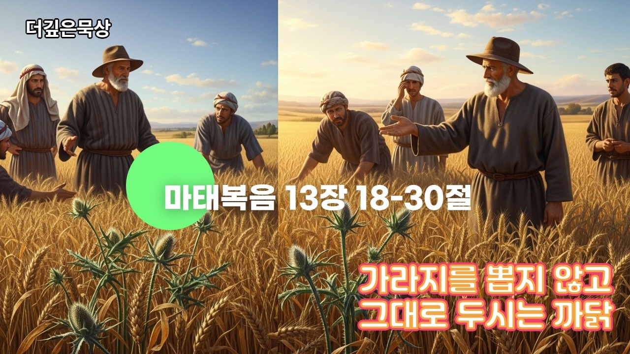 [더깊은묵상] 마13:18-30  #생명의삶 #매일말씀묵상 #큐티 #만나