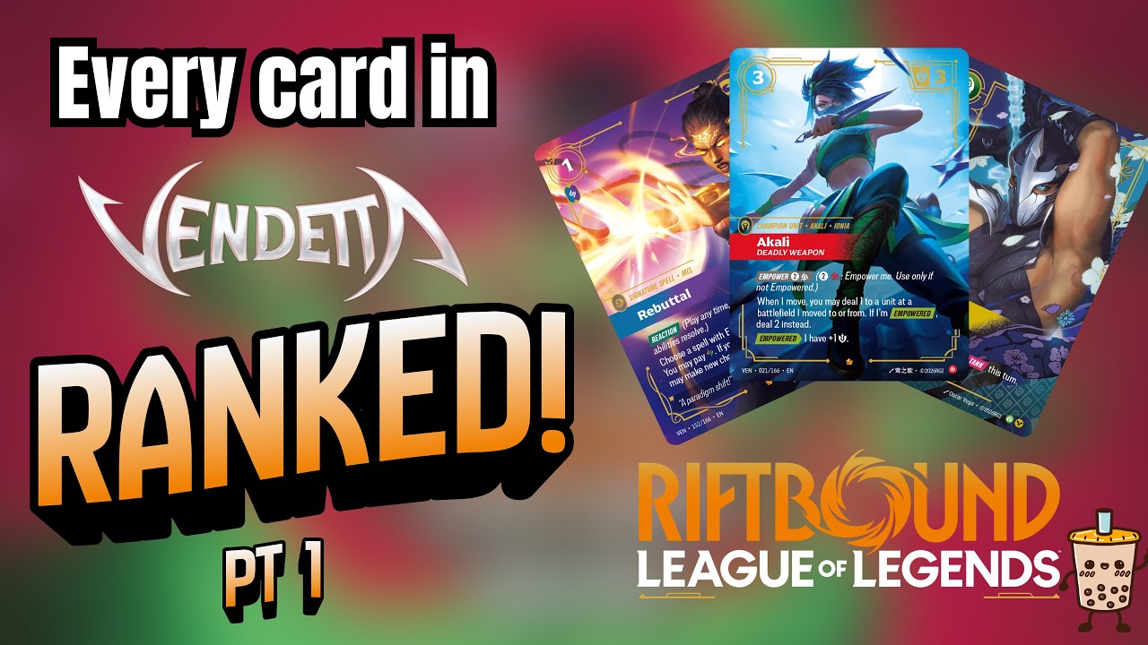 Vendetta Week 1 Reveals RANKED! 🧋 | Riftbound Vendetta