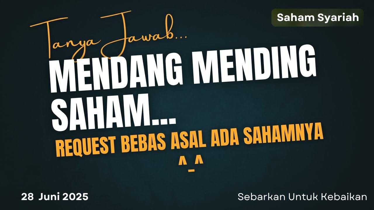 Bahas SRTG WEGE TLDN MSTI dan Banyak Lagi, Requestan Viewers