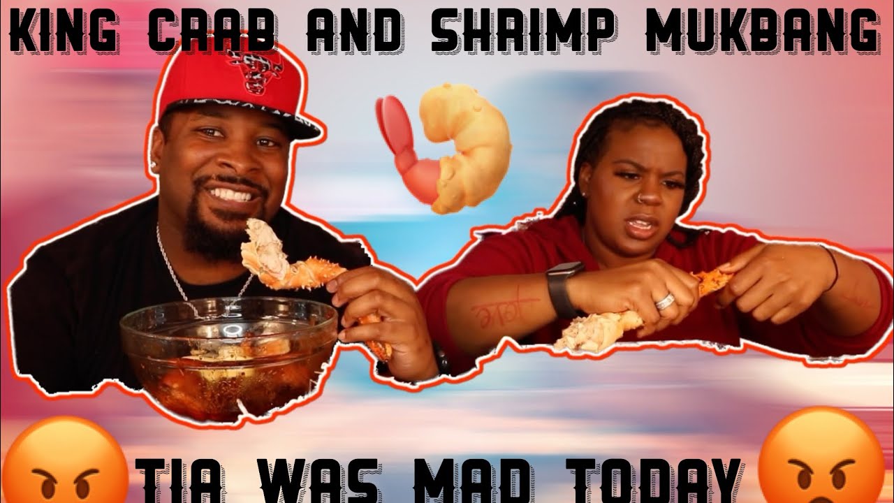 KING CRAB AND SHRIMP MUKBANG (SPICY BUTTER SAUCE)
