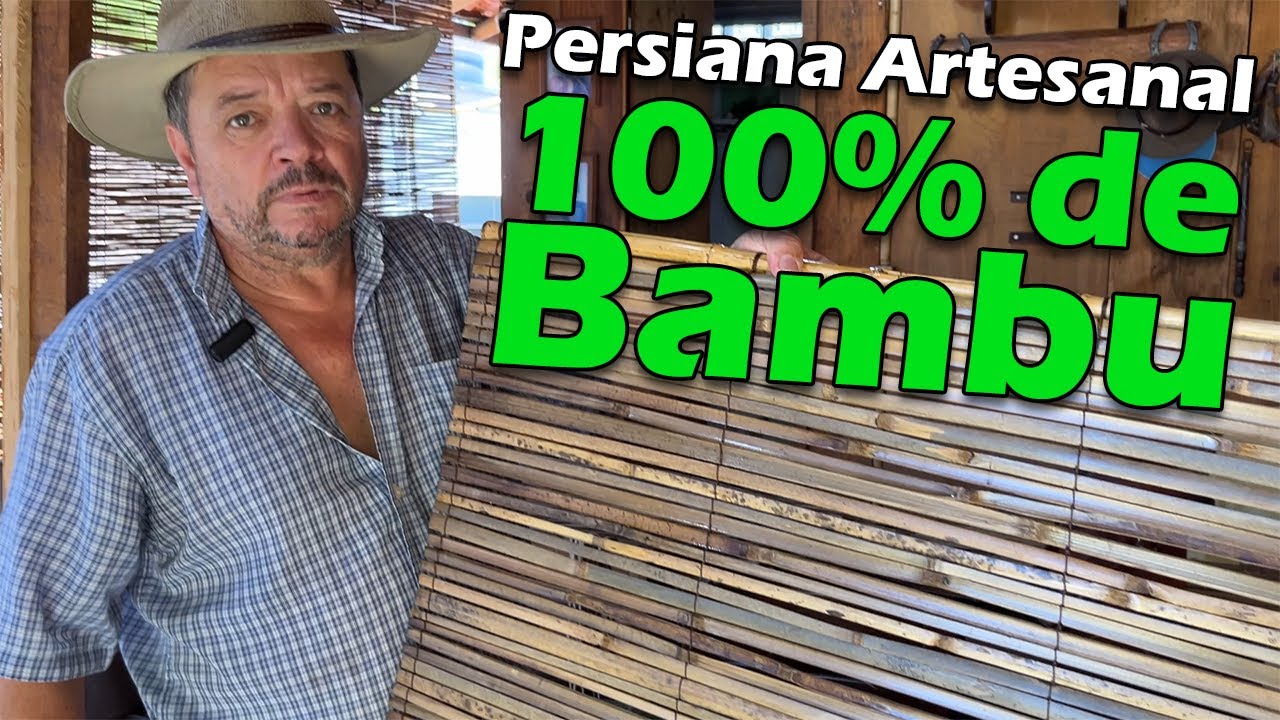 COMO É FEITA A PERSIANA DE BAMBU (ARTESANATO DA ROÇA)