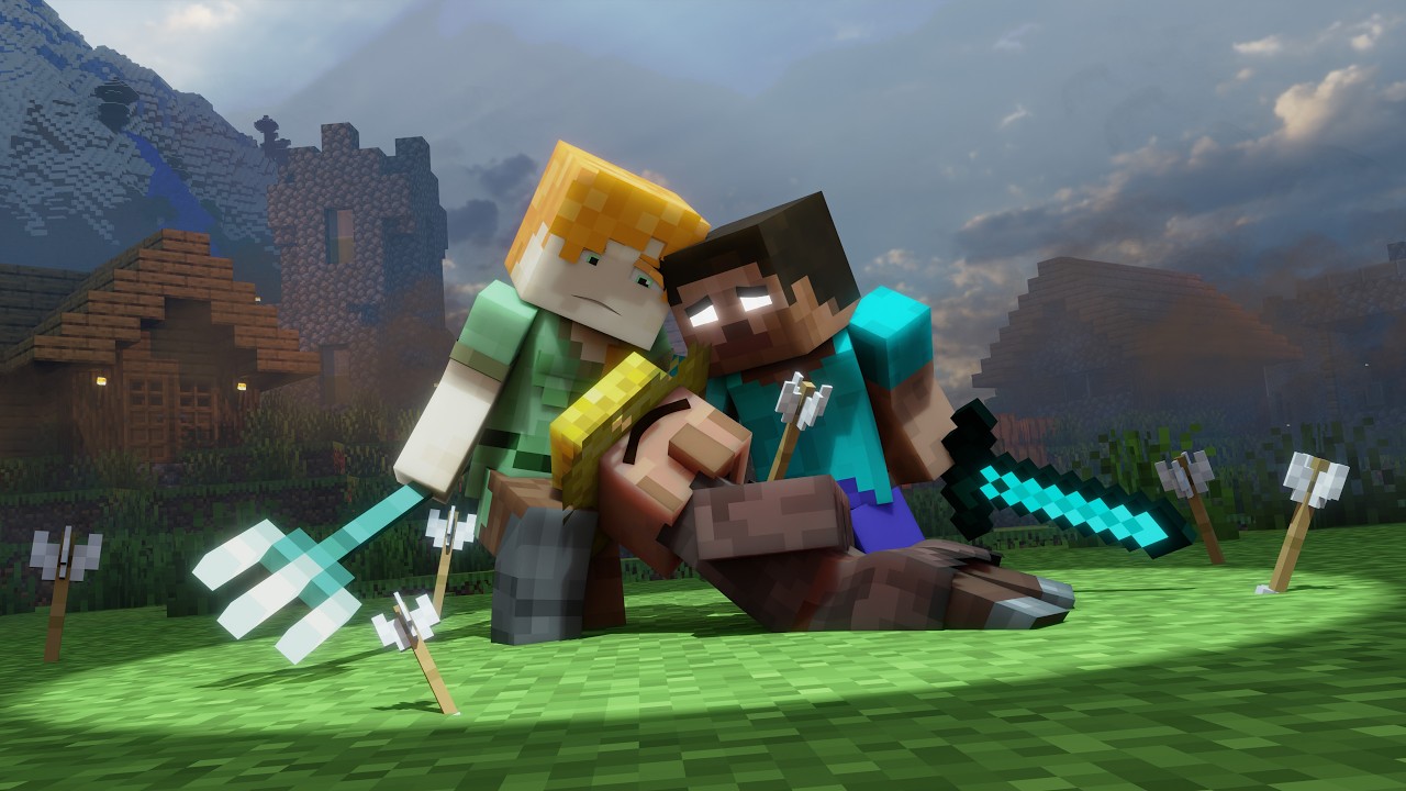 Attack on The Villagers! - Alex And Steve Life (Minecraft Animation)