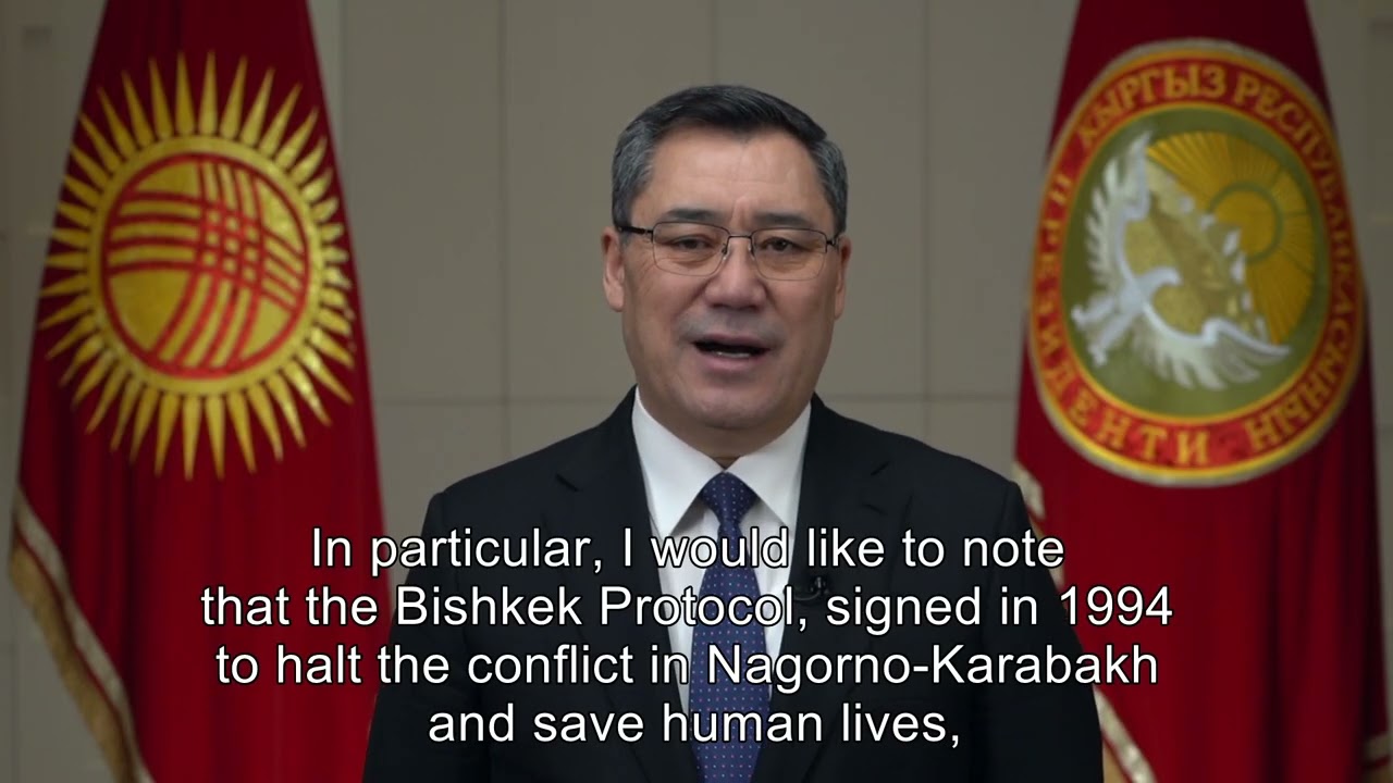 President Sadyr Japarov speech at the Zayed Award for Human Fraternity 2026 ceremony
