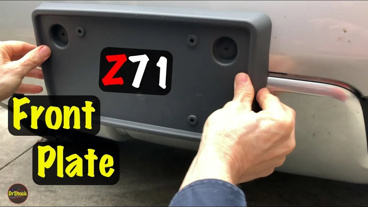 2007 - 2014 GM Z71 Front License Plate Bracket Installation (Chevrolet Avalanche, Suburban, & Tahoe)