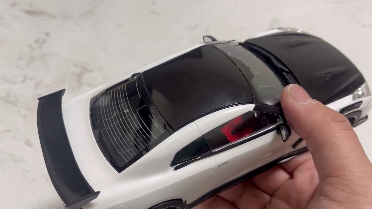 楽プラ1/24R35スカイラインGTR完成レビュー。