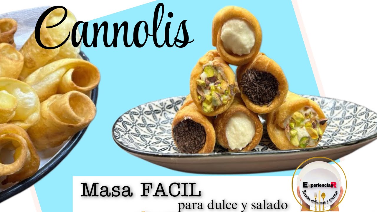 COMO hacer CANNOLI - CAÑONCITOS | Receta fácil y económica.