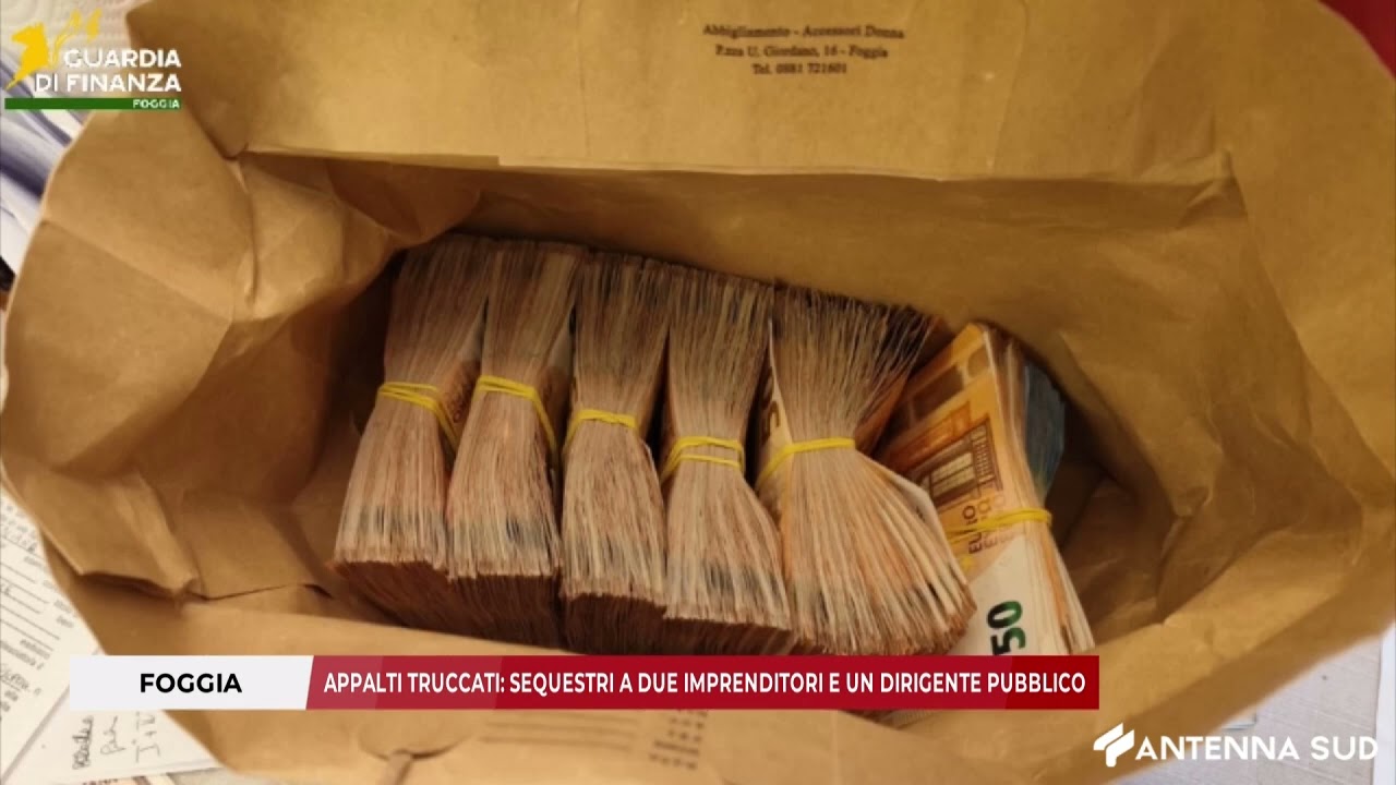 13 MARZO 2026 - FOGGIA: APPALTI TRUCCATI, SEQUESTRI A DUE IMPRENDITORI E UN DIRIGENTE PUBBLICO