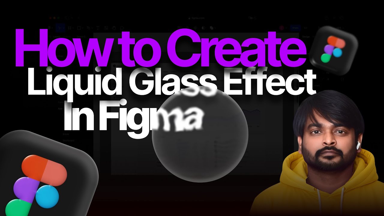 How to create Liquid Glass effect in Figma? | figma 2025 crash course | Figma Tutorial Tamil