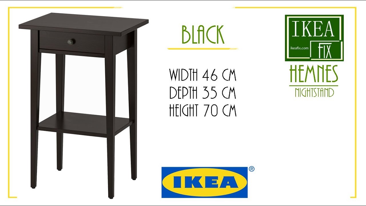 IKEA Hemnes Nightstand / Bedside Cabinet / Komidin Assembly Video